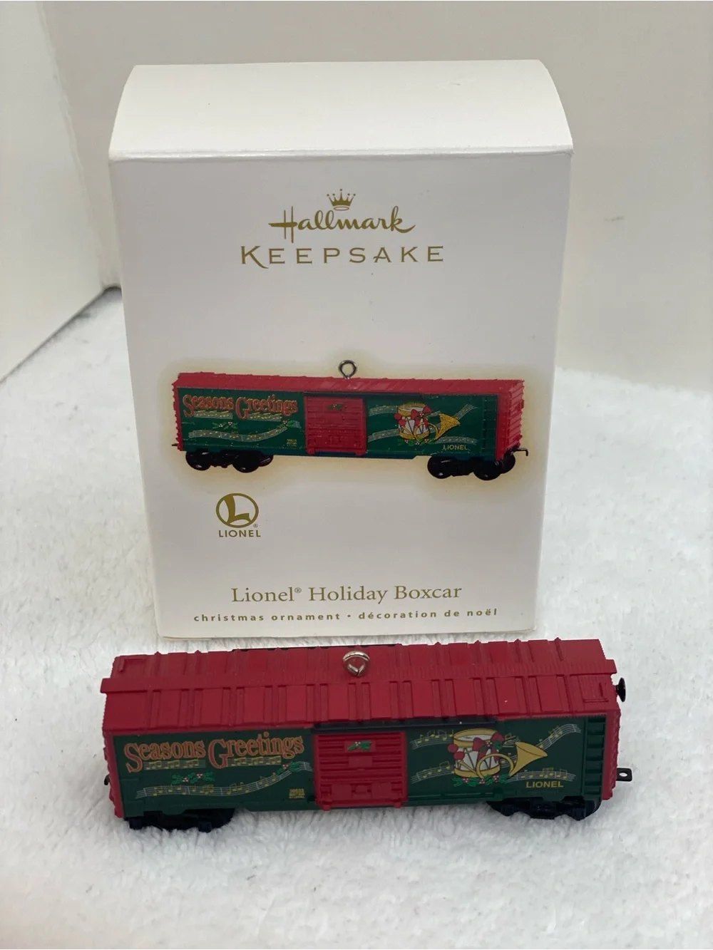 Hallmark Keepsake Lionel Holiday Boxcar Christmas Train Ornament QX11095 Collect